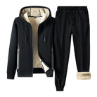 Verasmode-Men Sets-Schlichte Herren-Sweatsuit mit Sherpa-Futter für den Winter