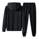 Verasmode-Men Sets-Schlichte Herren-Sweatsuit mit Sherpa-Futter für den Winter
