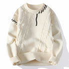 Verasmode-Sweater-Ronan - Stilvoller Patchwork-Pullover für Männer mit hervorragendem Tragekomfort