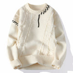 Verasmode-Sweater-Ronan - Stilvoller Patchwork-Pullover für Männer mit hervorragendem Tragekomfort