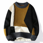 Verasmode-Sweater-Ronan - Stilvoller Patchwork-Pullover für Männer mit hervorragendem Tragekomfort