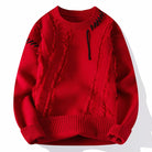 Verasmode-Sweater-Ronan - Stilvoller Patchwork-Pullover für Männer mit hervorragendem Tragekomfort