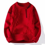 Verasmode-Sweater-Ronan - Stilvoller Patchwork-Pullover für Männer mit hervorragendem Tragekomfort