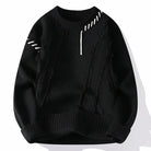 Verasmode-Sweater-Ronan - Stilvoller Patchwork-Pullover für Männer mit hervorragendem Tragekomfort
