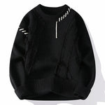 Verasmode-Sweater-Ronan - Stilvoller Patchwork-Pullover für Männer mit hervorragendem Tragekomfort