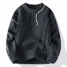 Verasmode-Sweater-Ronan - Stilvoller Patchwork-Pullover für Männer mit hervorragendem Tragekomfort