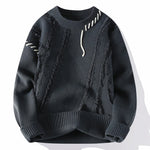 Verasmode-Sweater-Ronan - Stilvoller Patchwork-Pullover für Männer mit hervorragendem Tragekomfort