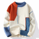 Verasmode-Sweater-Ronan - Stilvoller Patchwork-Pullover für Männer mit hervorragendem Tragekomfort