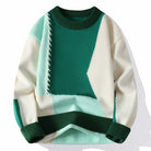 Verasmode-Sweater-Ronan - Stilvoller Patchwork-Pullover für Männer mit hervorragendem Tragekomfort