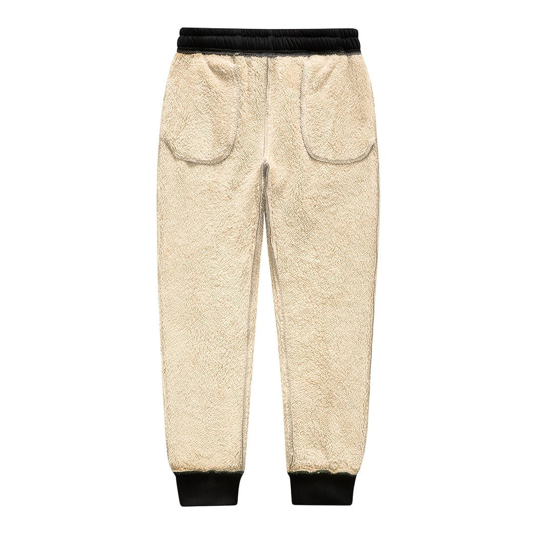 Verasmode-Men Sets-Schlichte Herren-Sweatsuit mit Sherpa-Futter für den Winter